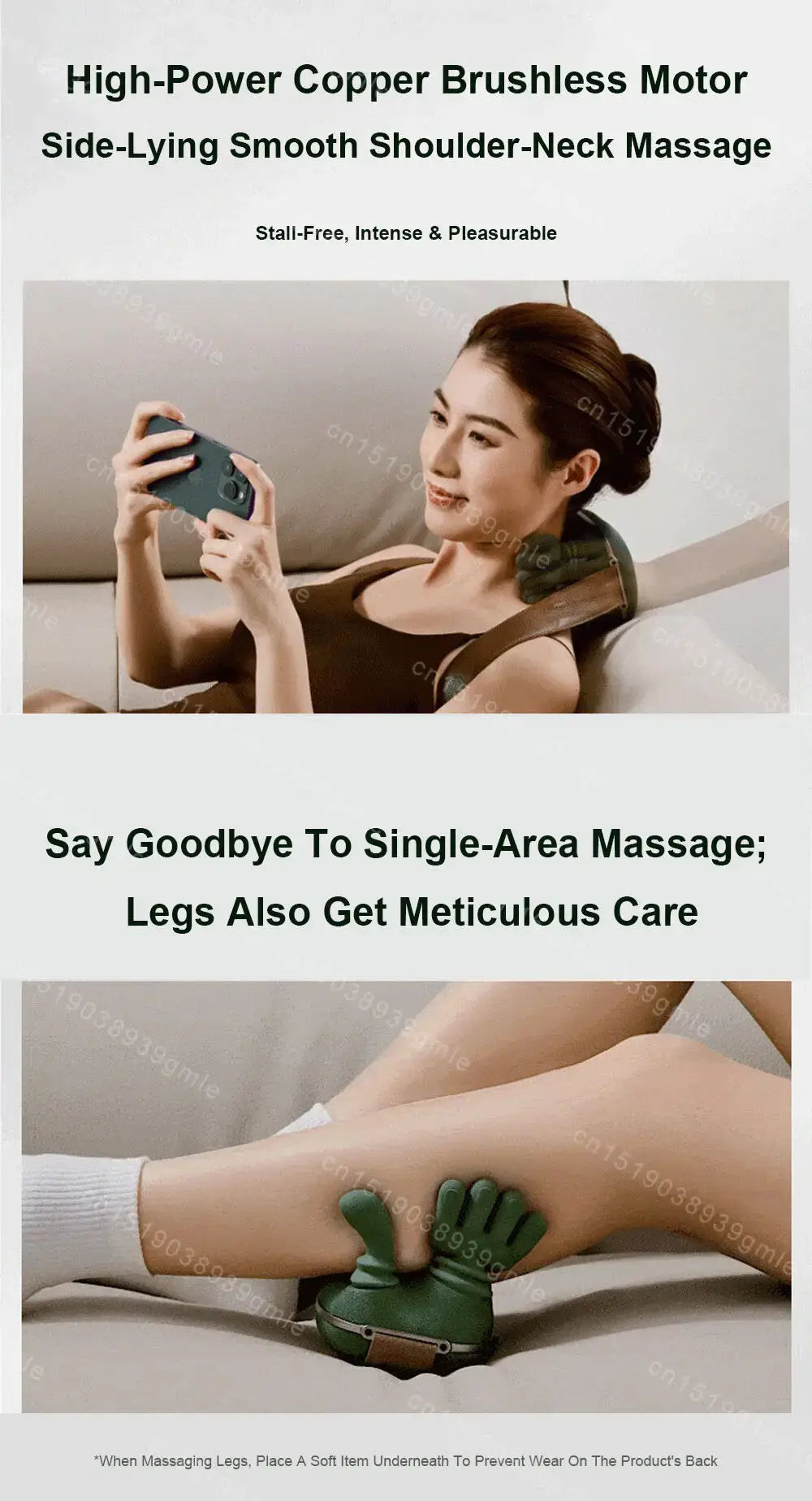 MassageMate Pro™ offers a relaxing massage for neck and legs with advanced 4D technology and heat therapy.