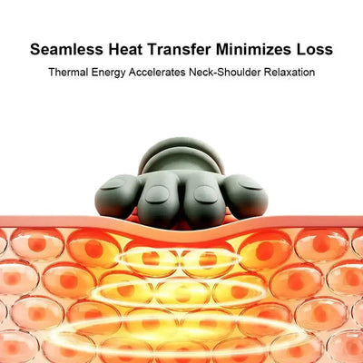 MassageMate Pro™ with seamless heat transfer for effective massage and relaxation of neck and shoulders.